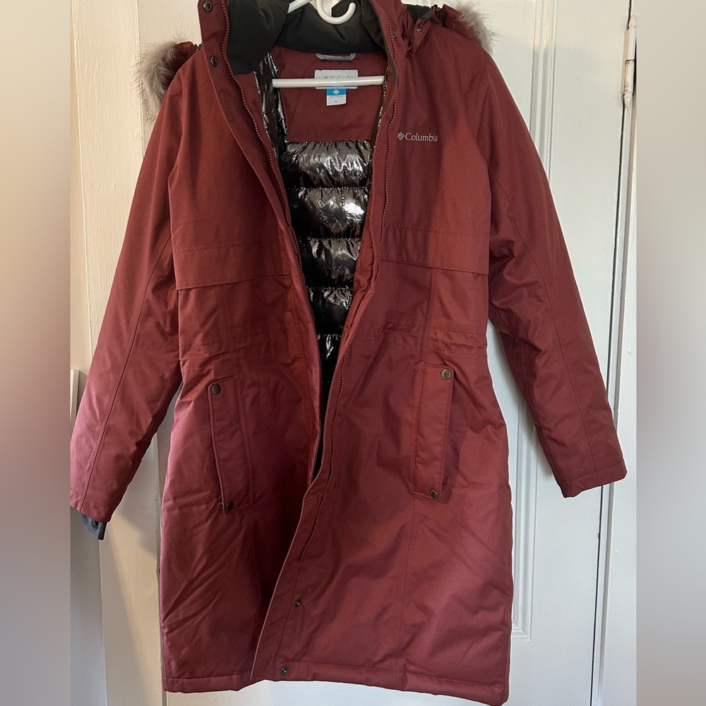 Columbia Red Parka Coat